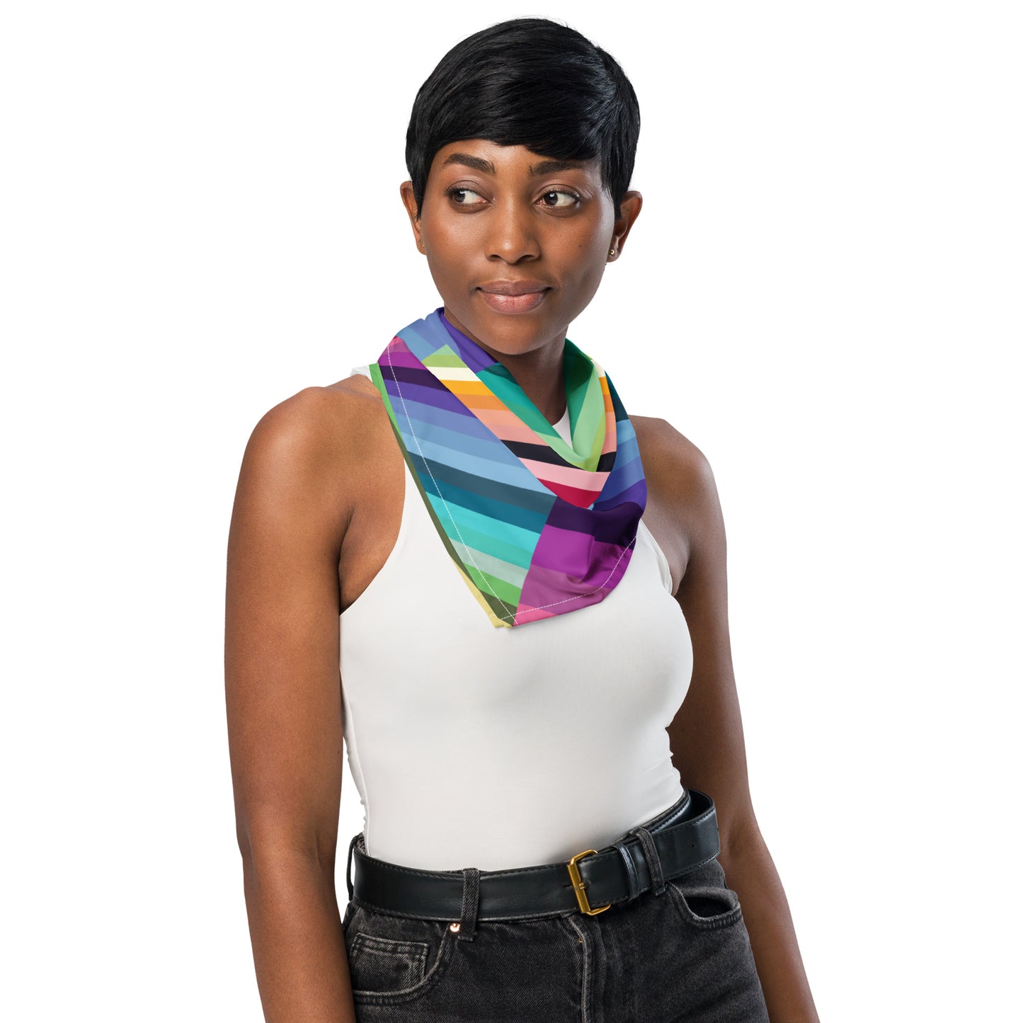 Rainbow Stripes Bandana