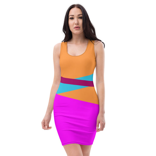 Colorful Blocks Bodycon Dress