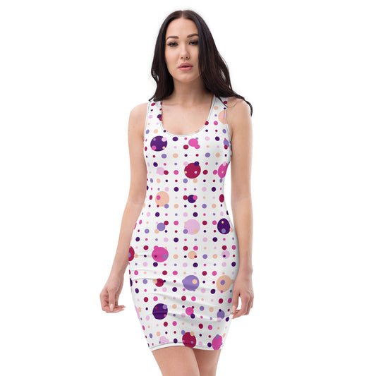 Color Dots Bodycon Dress