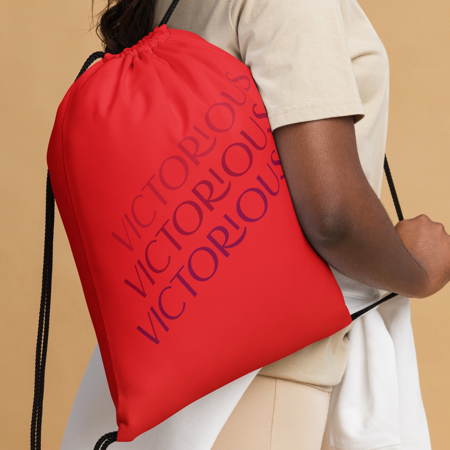 Victorious Drawstring bag