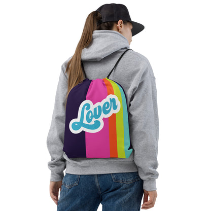 Love Stripes Drawstring bag