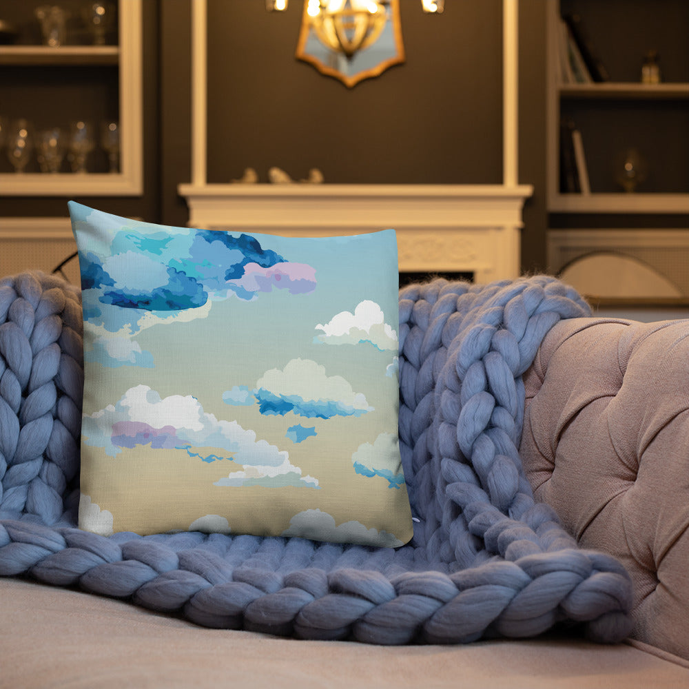 Cloudy Sunset Premium Pillow