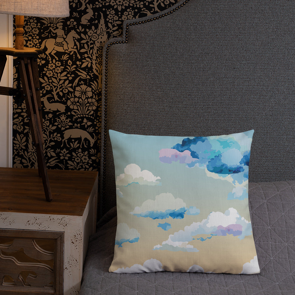 Cloudy Sunset Premium Pillow