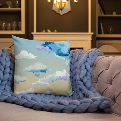 Cloudy Sunset Premium Pillow