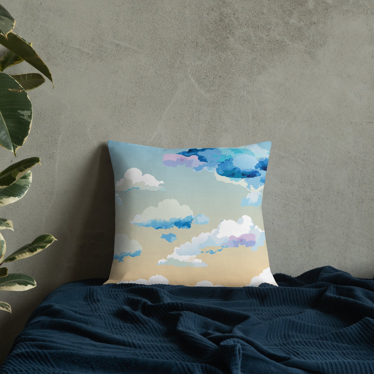 Cloudy Sunset Premium Pillow