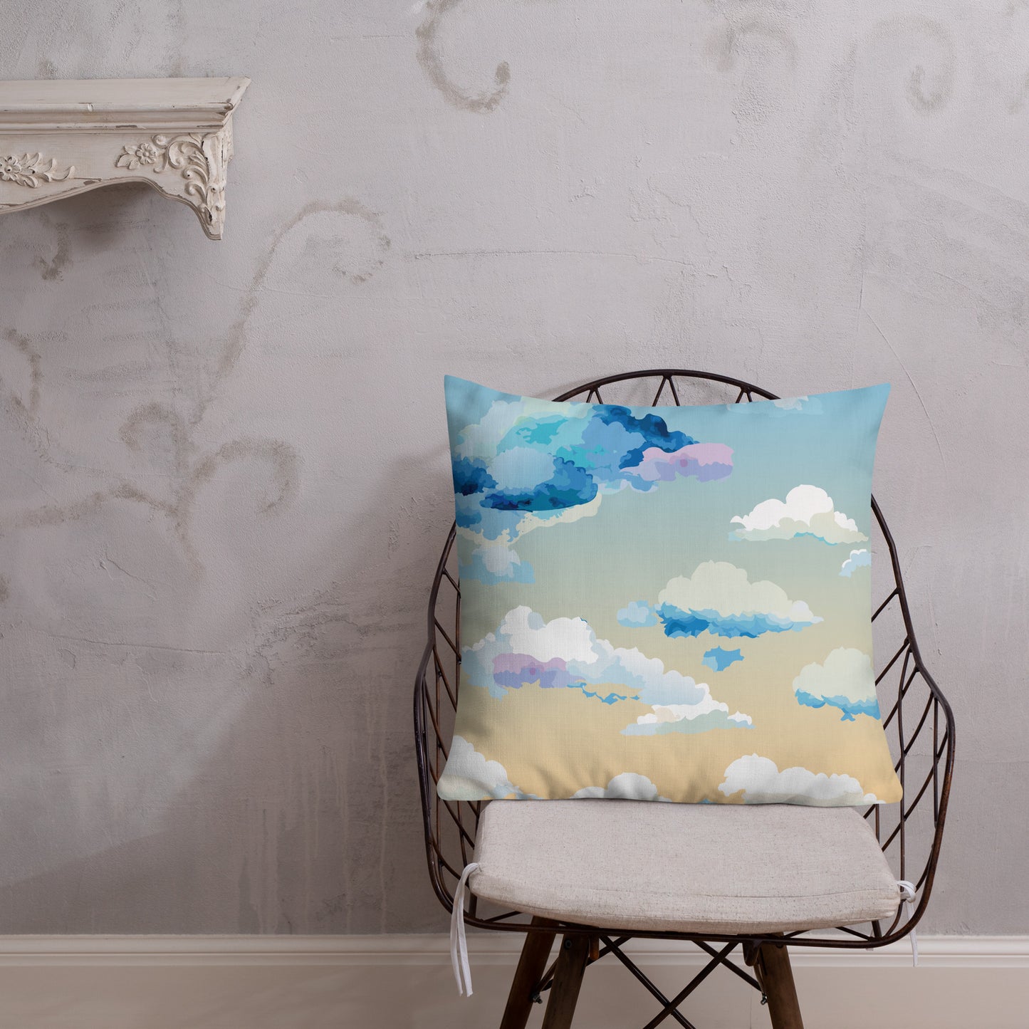 Cloudy Sunset Premium Pillow