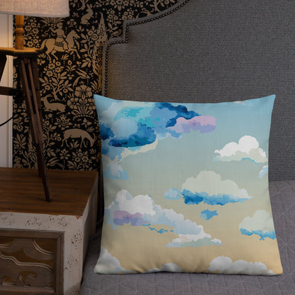 Cloudy Sunset Premium Pillow