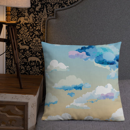 Cloudy Sunset Premium Pillow