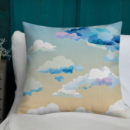 Cloudy Sunset Premium Pillow