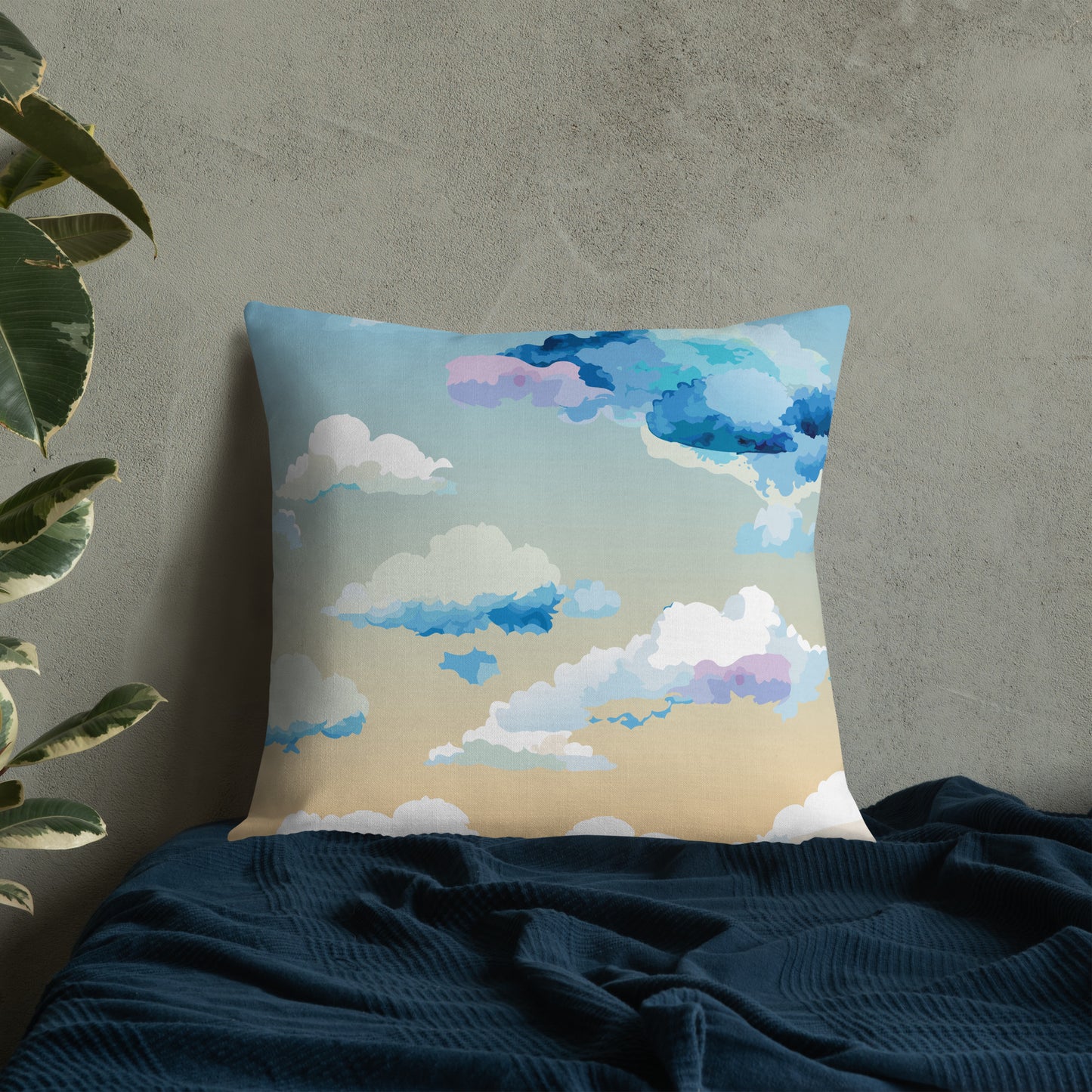 Cloudy Sunset Premium Pillow