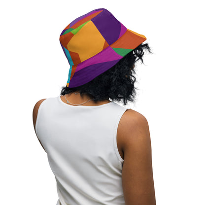 Rainbow Fragments Reversible bucket hat