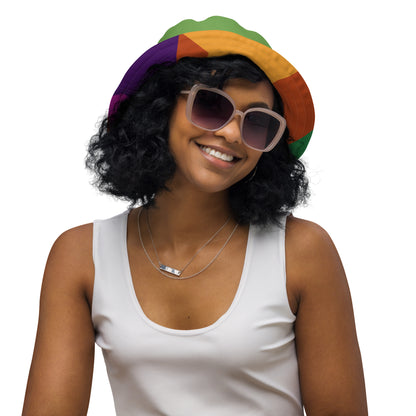 Rainbow Fragments Reversible bucket hat