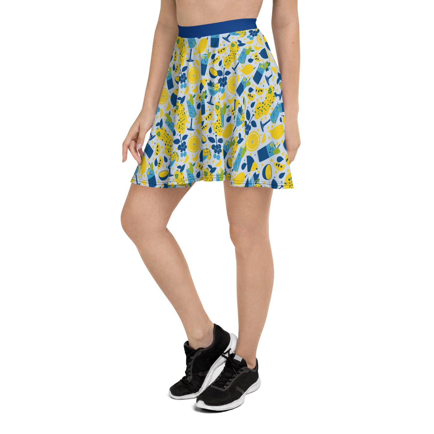 Tropical Citrus Drinks Skater Skirt