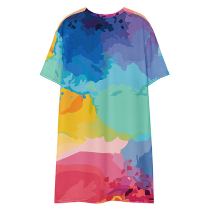 Color Clouds T-shirt Dress