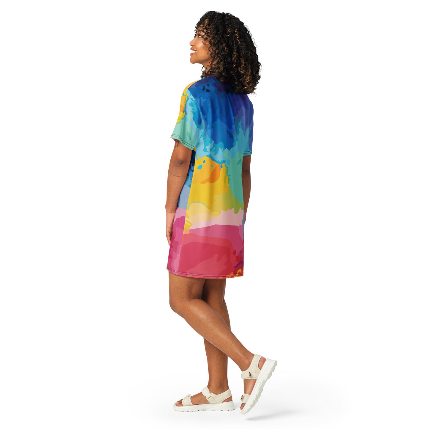 Color Clouds T-shirt Dress