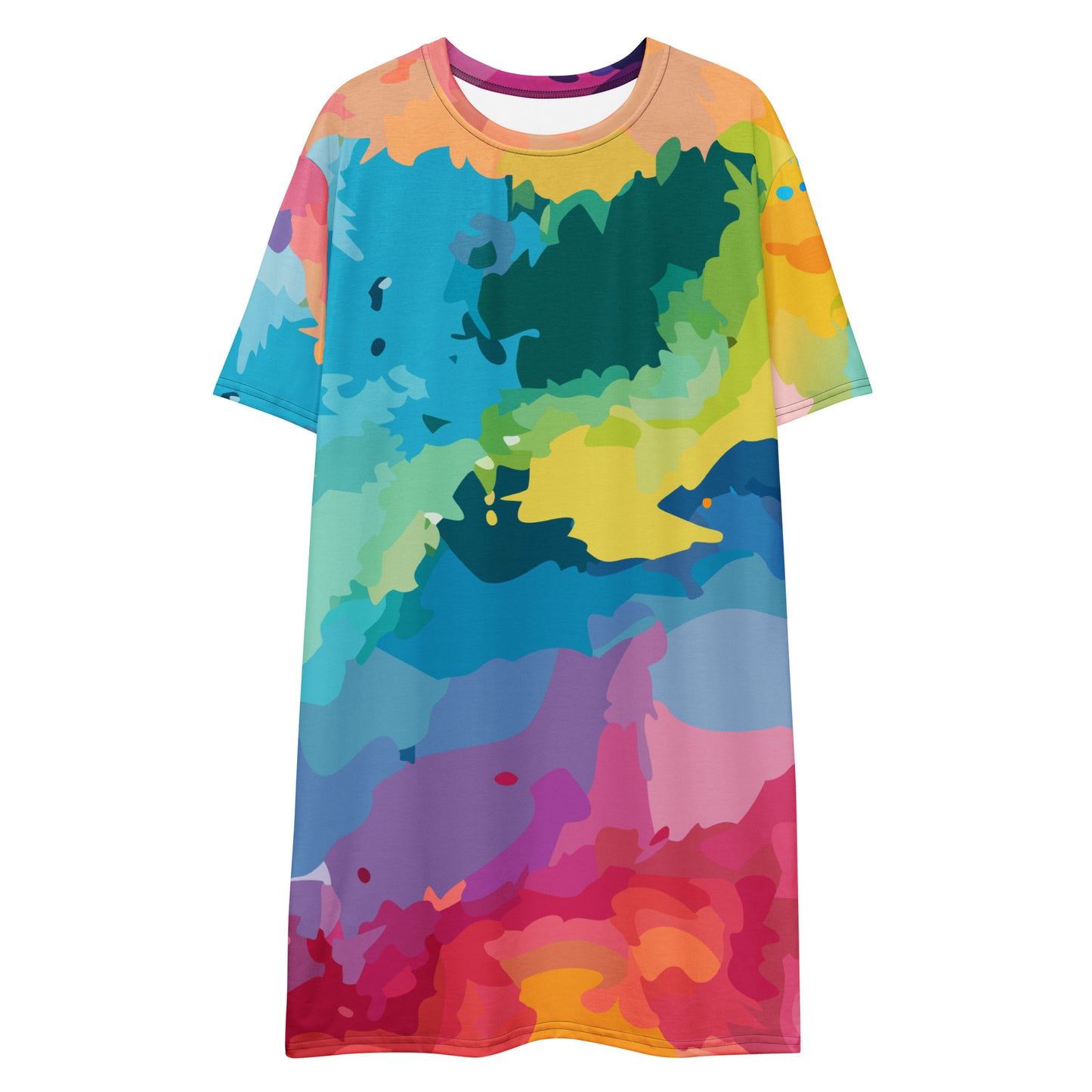 Color Clouds T-shirt Dress