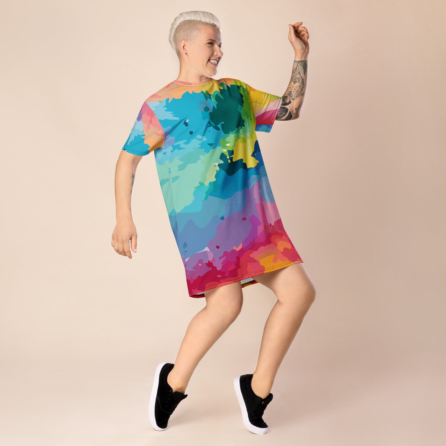 Color Clouds T-shirt Dress