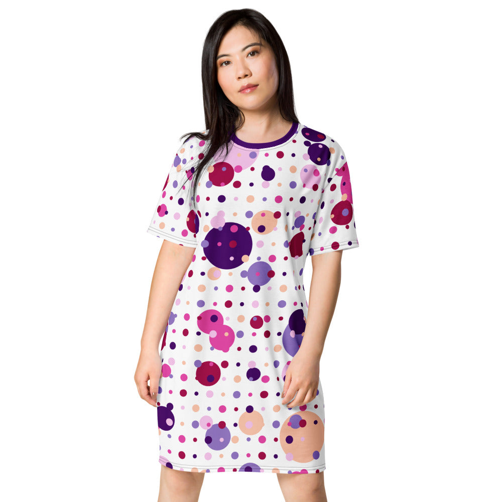 Color Dots T-shirt Dress