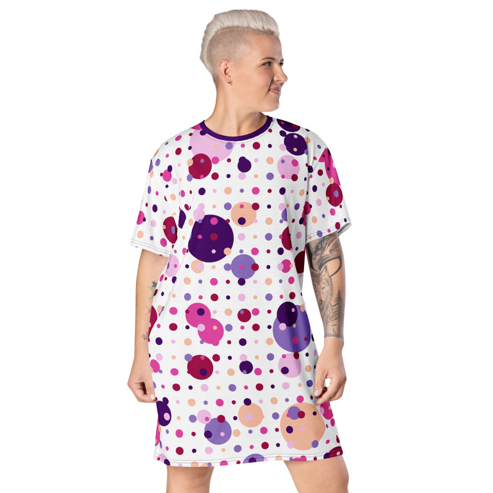 Color Dots T-shirt Dress