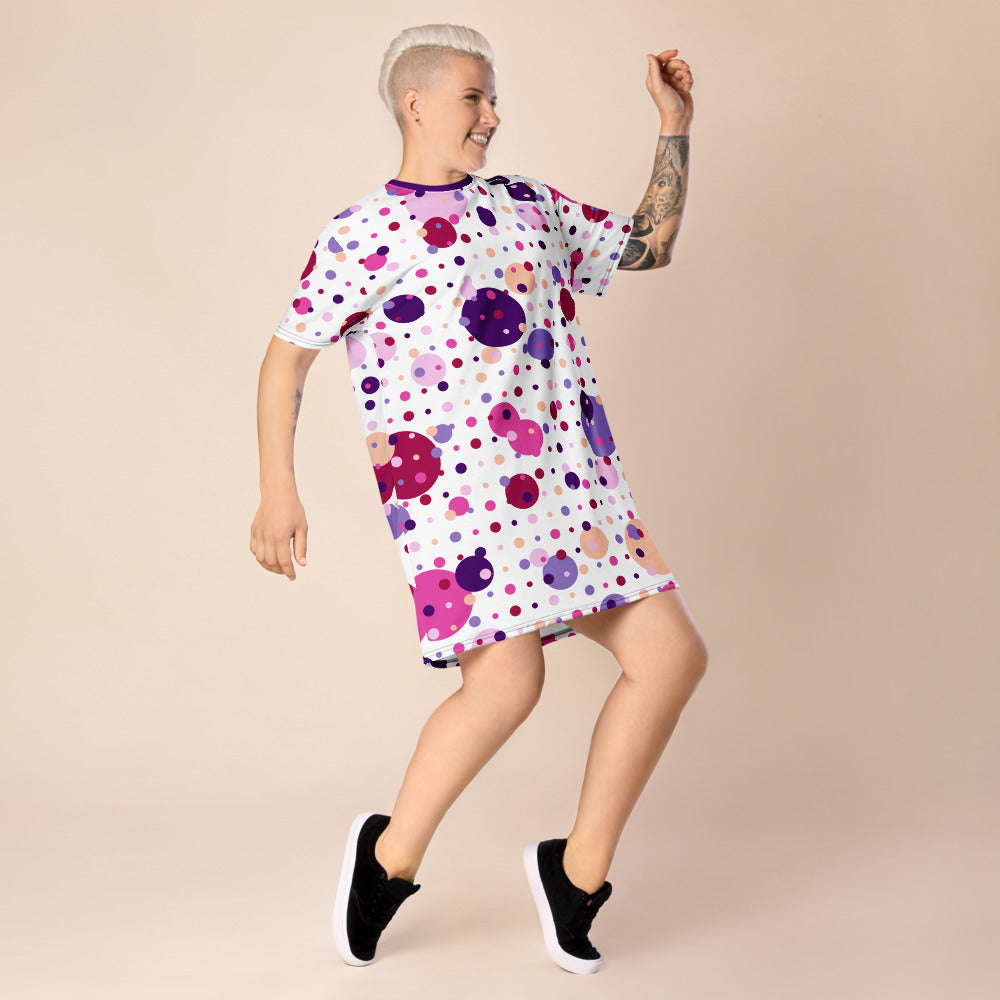 Color Dots T-shirt Dress