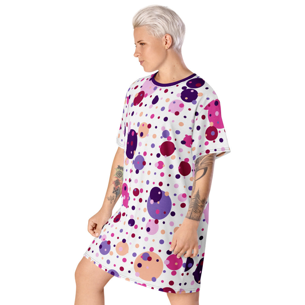 Color Dots T-shirt Dress