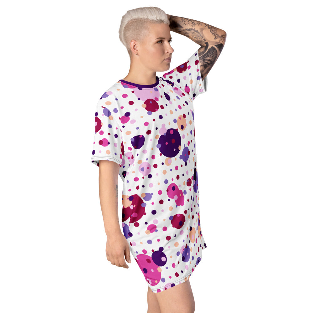 Color Dots T-shirt Dress