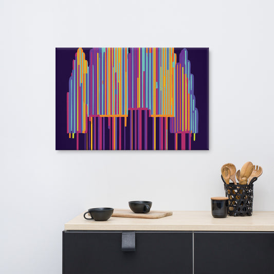 Dark Berry Popsicle Forrest Canvas