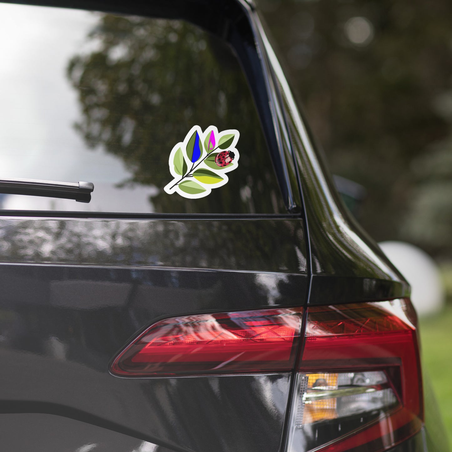 Ladybug Branch Bubble-free stickers