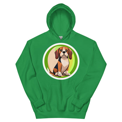 Beagle Green Unisex Hoodie