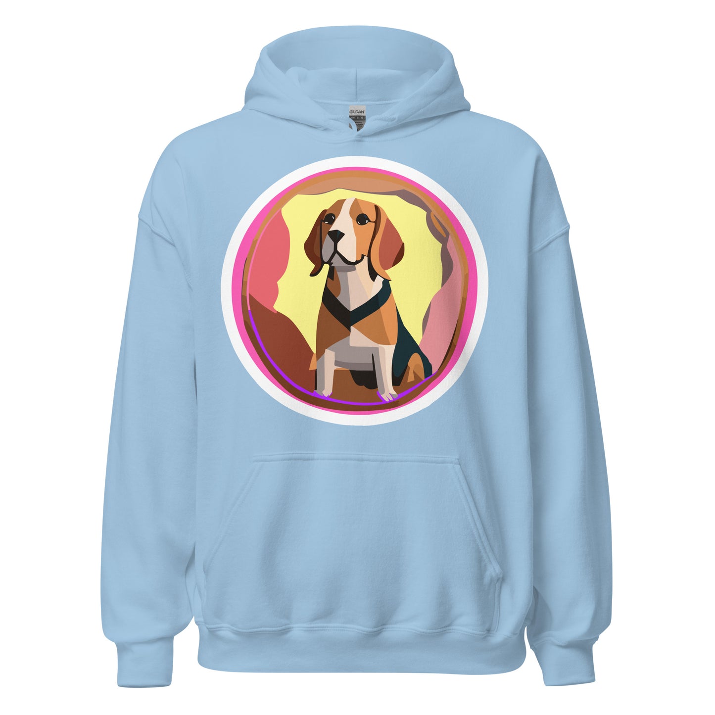 Beagle Pink Unisex Hoodie