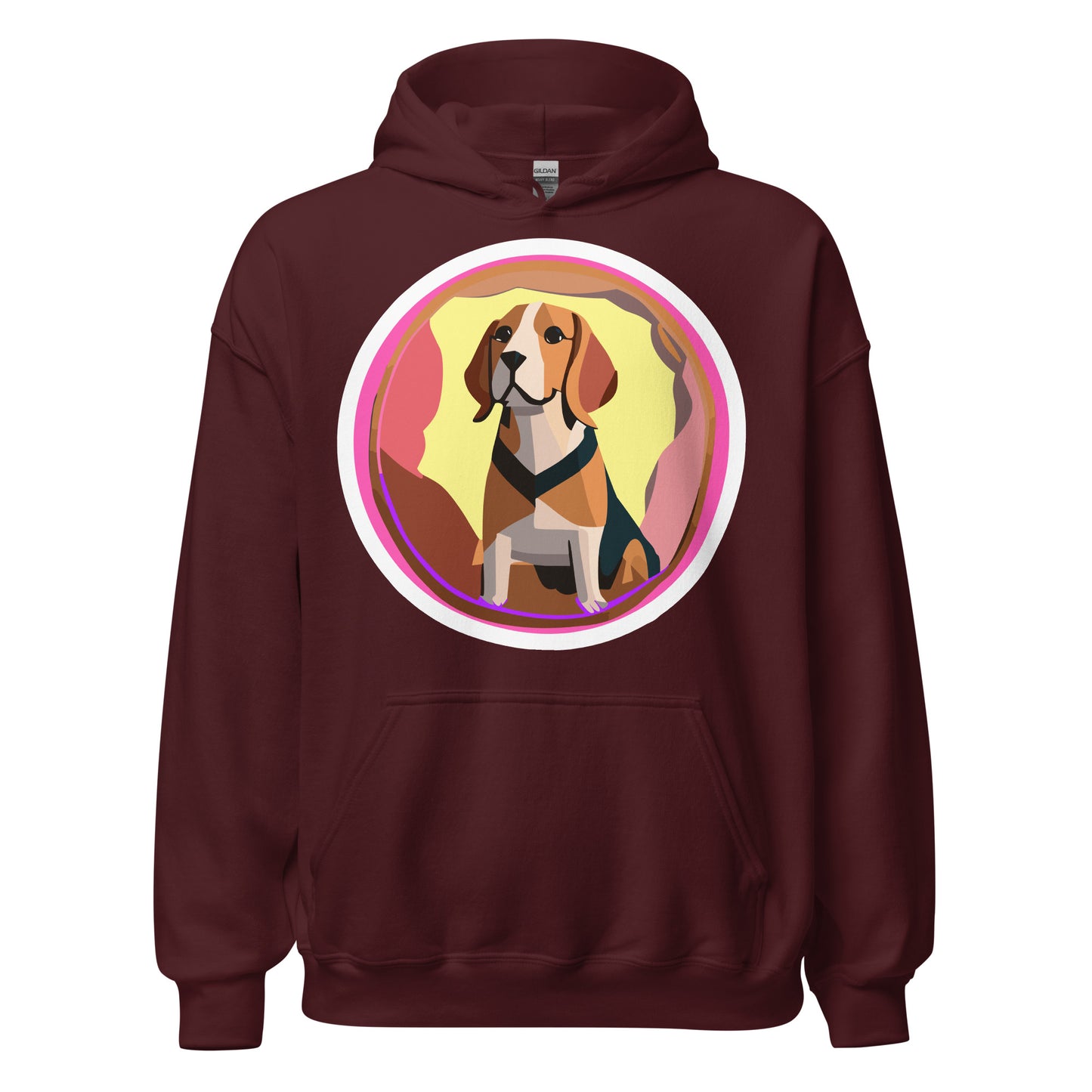 Beagle Pink Unisex Hoodie