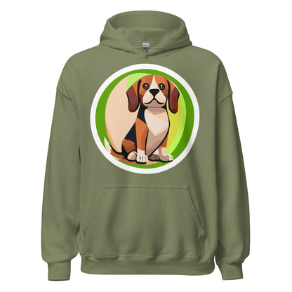 Beagle Green Unisex Hoodie