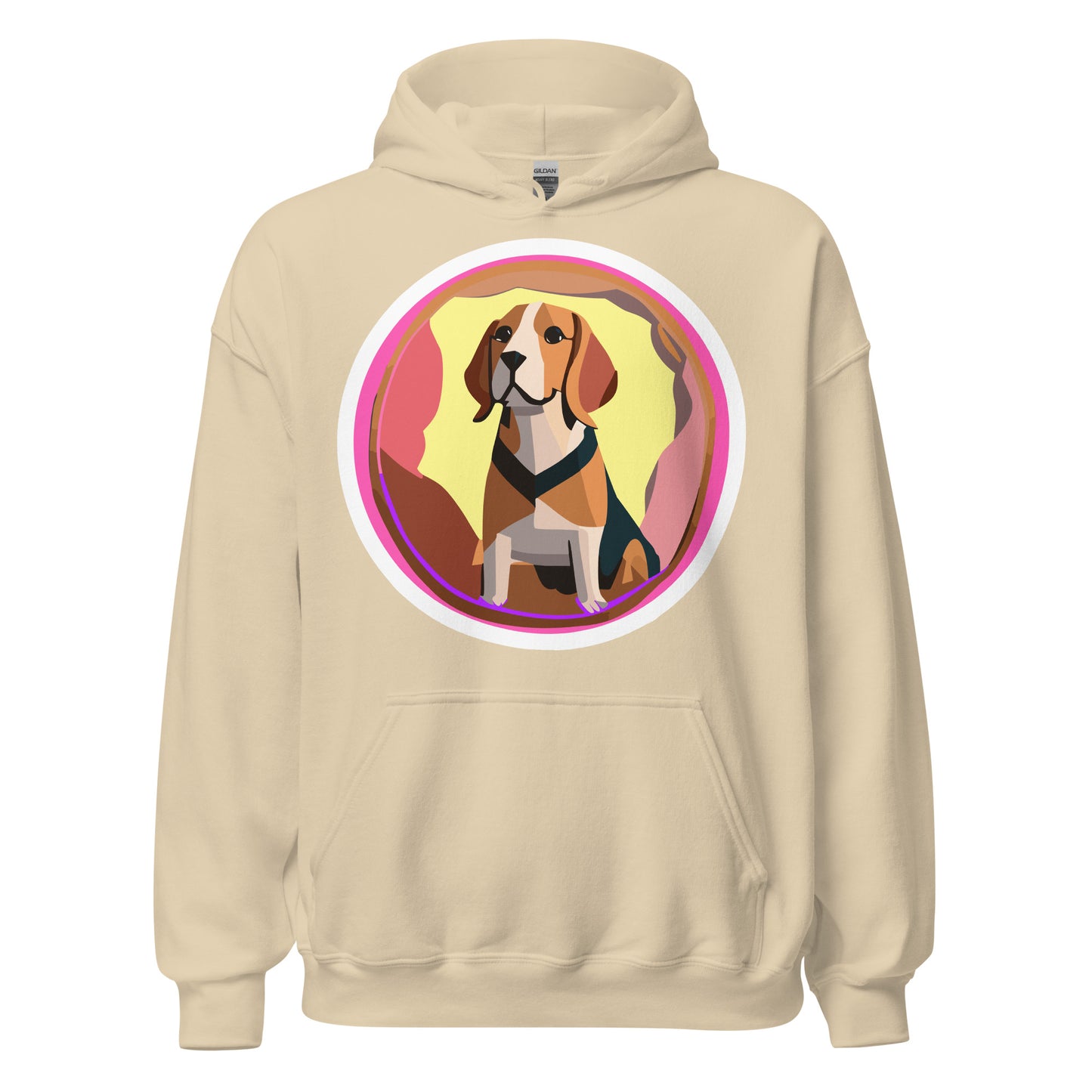 Beagle Pink Unisex Hoodie