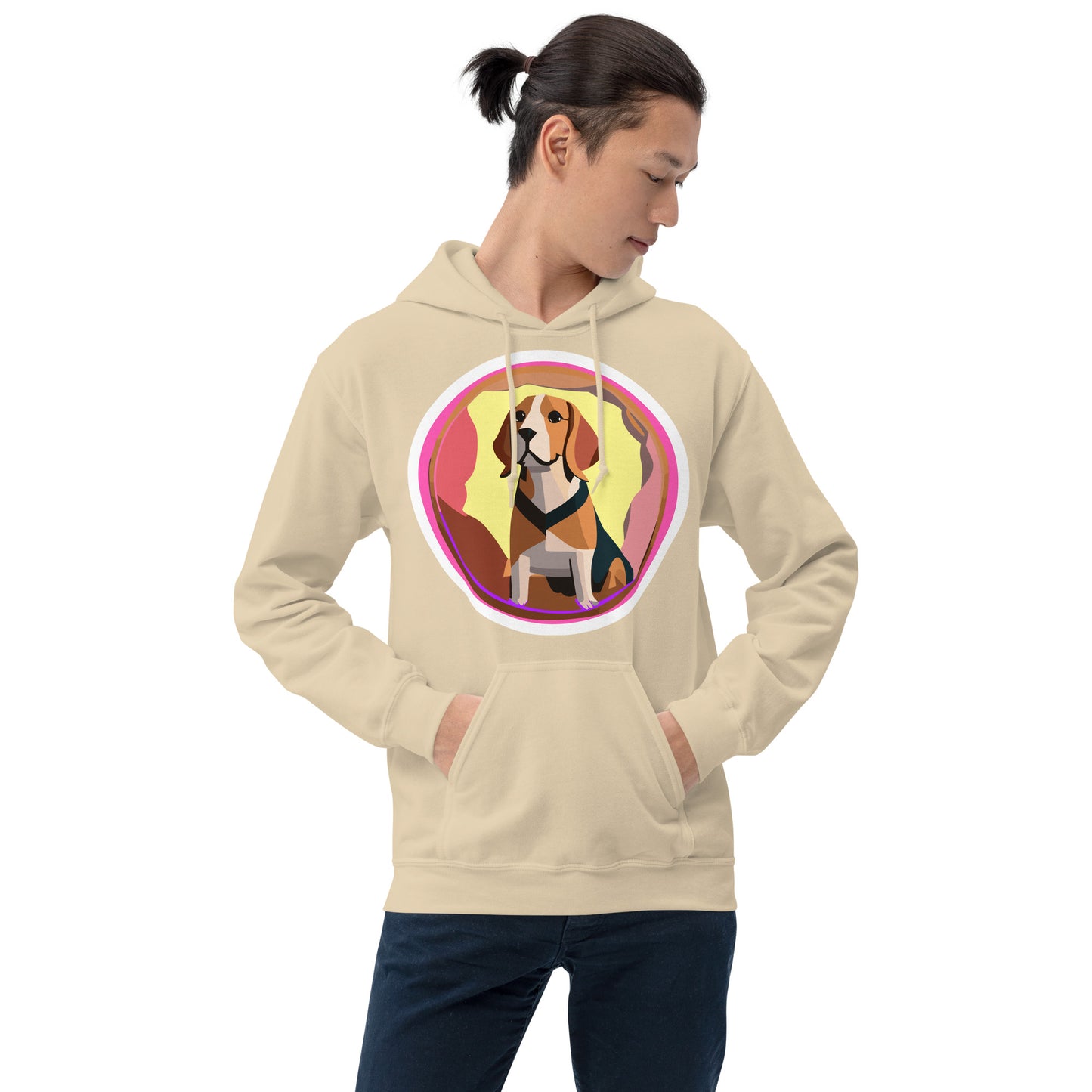 Beagle Pink Unisex Hoodie