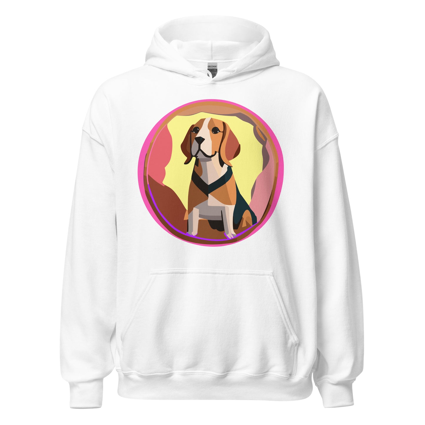 Beagle Pink Unisex Hoodie