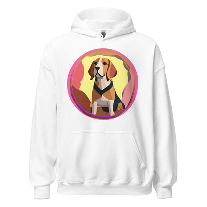 Beagle Pink Unisex Hoodie